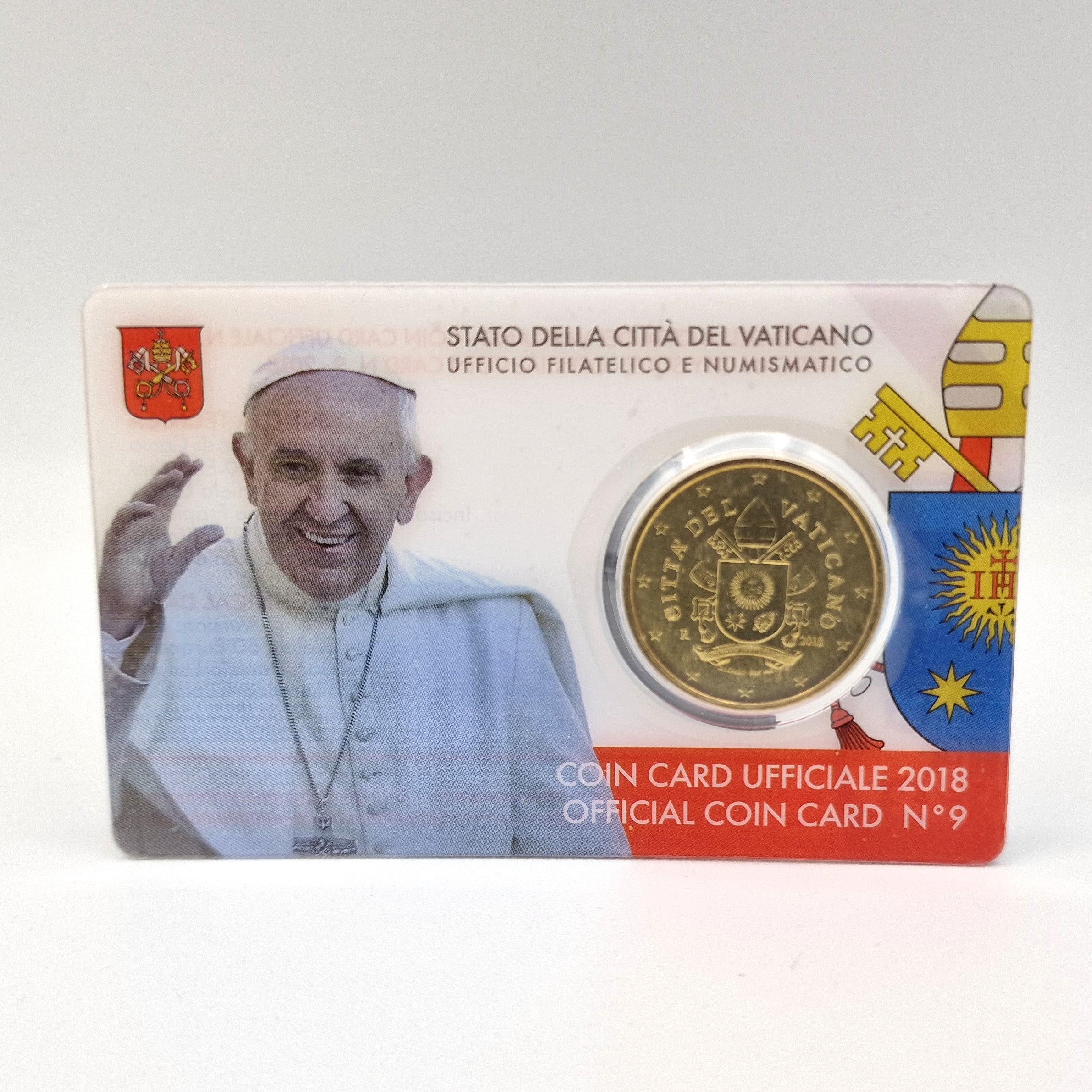 2018 50 Cent - Vatican Coincard N9 without stamp